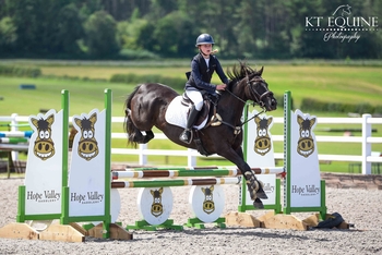 Martha Evans takes Top Honours in the STX UK Pony British Novice Second Round at Kelsall Hill